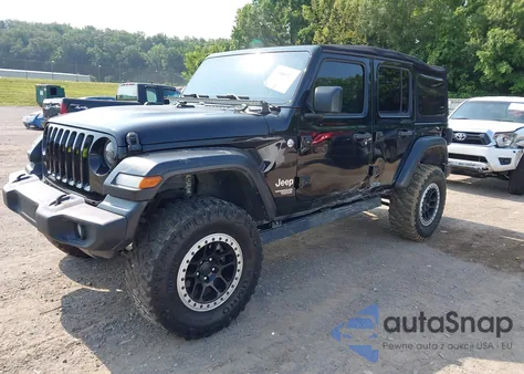 2018 Jeep Wrangler Unlimited Sport S 4X4 z USA, uszkodzony, nr VIN 1C4HJXDG7JW154672